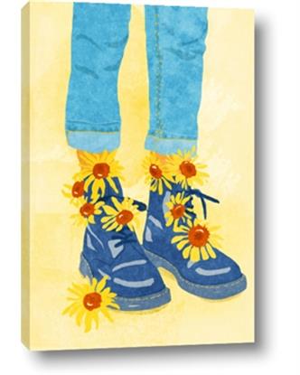 Picture of Sunflower Walk in Blue Shoes