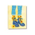 Picture of Sunflower Walk in Blue Shoes _GroupedProduct_Rectangle_Portrait_Canvas_