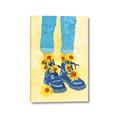 Picture of Sunflower Walk in Blue Shoes _GroupedProduct_Rectangle_Portrait_Canvas_