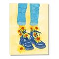 Picture of Sunflower Walk in Blue Shoes _GroupedProduct_Rectangle_Portrait_Canvas_