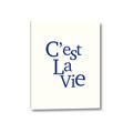 Picture of Cest La Vie in Blue _GroupedProduct_Rectangle_Portrait_Canvas_