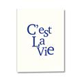 Picture of Cest La Vie in Blue _GroupedProduct_Rectangle_Portrait_Canvas_