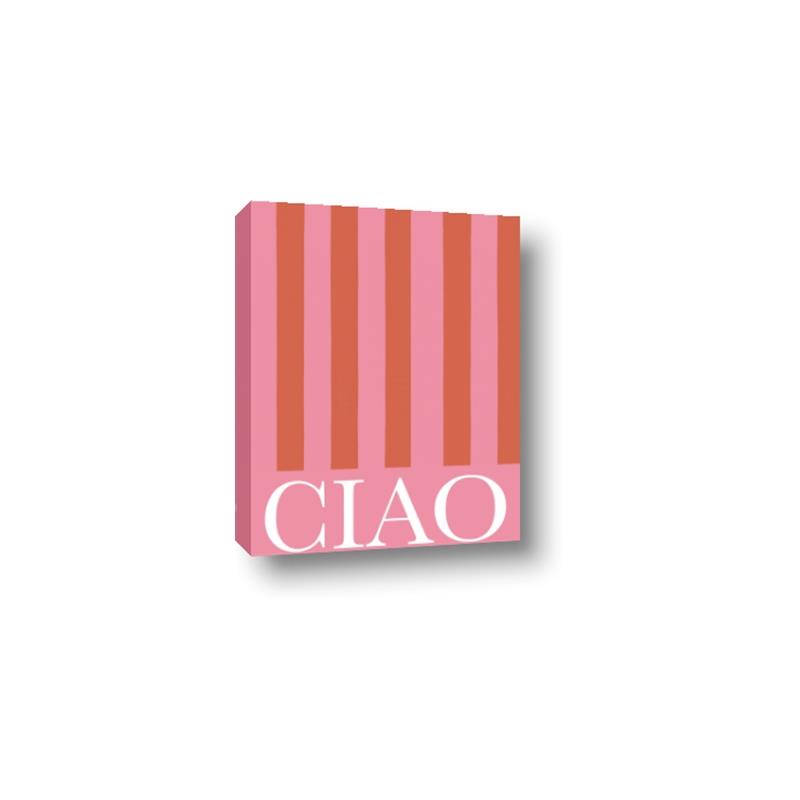 Picture of Ciao Stripes in Pink _GroupedProduct_Rectangle_Portrait_Canvas_