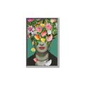 Picture of Floral Frida Everyday _GroupedProduct_Rectangle_Portrait_Canvas_Framed_