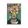 Picture of Floral Frida Everyday _GroupedProduct_Rectangle_Portrait_Canvas_Framed_