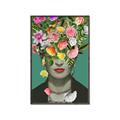 Picture of Floral Frida Everyday _GroupedProduct_Rectangle_Portrait_Canvas_Framed_