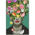 Picture of Floral Frida Everyday _GroupedProduct_Rectangle_Portrait_Canvas_Framed_