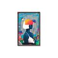Picture of Luminous Blue Girl _GroupedProduct_Rectangle_Portrait_Canvas_Framed_
