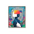 Picture of Luminous Blue Girl _GroupedProduct_Rectangle_Portrait_Canvas_Framed_