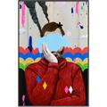 Picture of Graffiti Sadness _GroupedProduct_Rectangle_Portrait_Canvas_Framed_