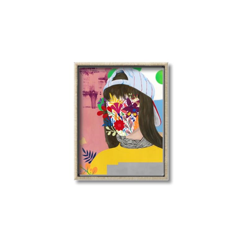 Picture of Abstracted Neon Expressions _GroupedProduct_Rectangle_Portrait_Canvas_Framed_