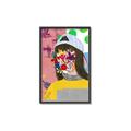 Picture of Abstracted Neon Expressions _GroupedProduct_Rectangle_Portrait_Canvas_Framed_