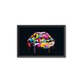 Picture of Graffiti Glow Lips _GroupedProduct_Rectangle_Landscape_Canvas_Framed_