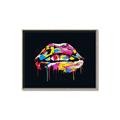 Picture of Graffiti Glow Lips _GroupedProduct_Rectangle_Landscape_Canvas_Framed_