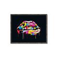Picture of Graffiti Glow Lips _GroupedProduct_Rectangle_Landscape_Canvas_Framed_