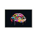 Picture of Graffiti Glow Lips _GroupedProduct_Rectangle_Landscape_Canvas_Framed_