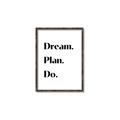 Picture of Dream Plan Do _GroupedProduct_Rectangle_Portrait_Canvas_Framed_