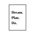 Picture of Dream Plan Do _GroupedProduct_Rectangle_Portrait_Canvas_Framed_