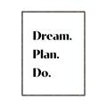 Picture of Dream Plan Do _GroupedProduct_Rectangle_Portrait_Canvas_Framed_