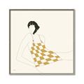 Picture of Lady in Squares _GroupedProduct_Square_Canvas_Framed_