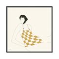 Picture of Lady in Squares _GroupedProduct_Square_Canvas_Framed_