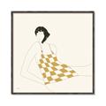 Picture of Lady in Squares _GroupedProduct_Square_Canvas_Framed_