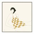 Picture of Lady in Squares _GroupedProduct_Square_Canvas_Framed_