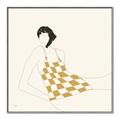 Picture of Lady in Squares _GroupedProduct_Square_Canvas_Framed_
