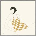 Picture of Lady in Squares _GroupedProduct_Square_Canvas_Framed_