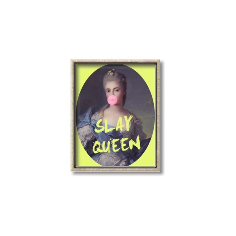 Picture of Slay Yellow Queen _GroupedProduct_Rectangle_Portrait_Canvas_Framed_