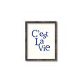 Picture of Cest La Vie in Blue _GroupedProduct_Rectangle_Portrait_Canvas_Framed_
