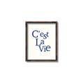 Picture of Cest La Vie in Blue _GroupedProduct_Rectangle_Portrait_Canvas_Framed_