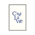 Picture of Cest La Vie in Blue _GroupedProduct_Rectangle_Portrait_Canvas_Framed_
