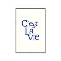 Picture of Cest La Vie in Blue _GroupedProduct_Rectangle_Portrait_Canvas_Framed_