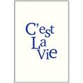 Picture of Cest La Vie in Blue _GroupedProduct_Rectangle_Portrait_Canvas_Framed_