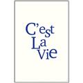 Picture of Cest La Vie in Blue _GroupedProduct_Rectangle_Portrait_Canvas_Framed_