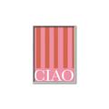 Picture of Ciao Stripes in Pink _GroupedProduct_Rectangle_Portrait_Canvas_Framed_
