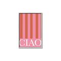 Picture of Ciao Stripes in Pink _GroupedProduct_Rectangle_Portrait_Canvas_Framed_