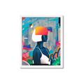 Picture of Luminous Blue Girl _GroupedProduct_Rectangle_Portrait_Framed_Matted_