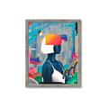 Picture of Luminous Blue Girl _GroupedProduct_Rectangle_Portrait_Framed_Matted_