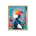 Picture of Luminous Blue Girl _GroupedProduct_Rectangle_Portrait_Framed_Matted_