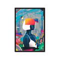 Picture of Luminous Blue Girl _GroupedProduct_Rectangle_Portrait_Framed_Matted_