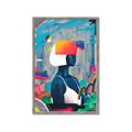 Picture of Luminous Blue Girl _GroupedProduct_Rectangle_Portrait_Framed_Matted_