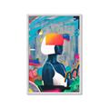 Picture of Luminous Blue Girl _GroupedProduct_Rectangle_Portrait_Framed_Matted_