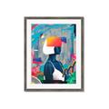 Picture of Luminous Blue Girl _GroupedProduct_Rectangle_Portrait_Framed_Matted_