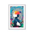 Picture of Luminous Blue Girl _GroupedProduct_Rectangle_Portrait_Framed_Matted_