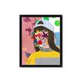 Picture of Abstracted Neon Expressions _GroupedProduct_Rectangle_Portrait_Framed_Matted_