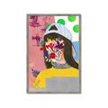 Picture of Abstracted Neon Expressions _GroupedProduct_Rectangle_Portrait_Framed_Matted_