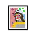 Picture of Abstracted Neon Expressions _GroupedProduct_Rectangle_Portrait_Framed_Matted_