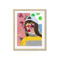Picture of Abstracted Neon Expressions _GroupedProduct_Rectangle_Portrait_Framed_Matted_